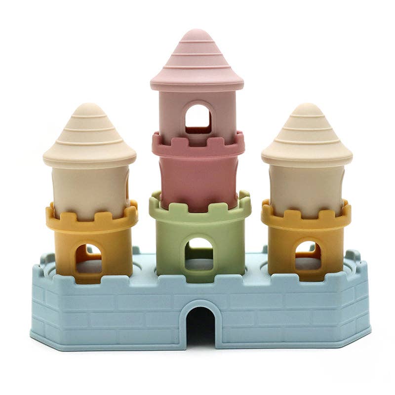 Set Cuburi Turn din Silicon Montessori