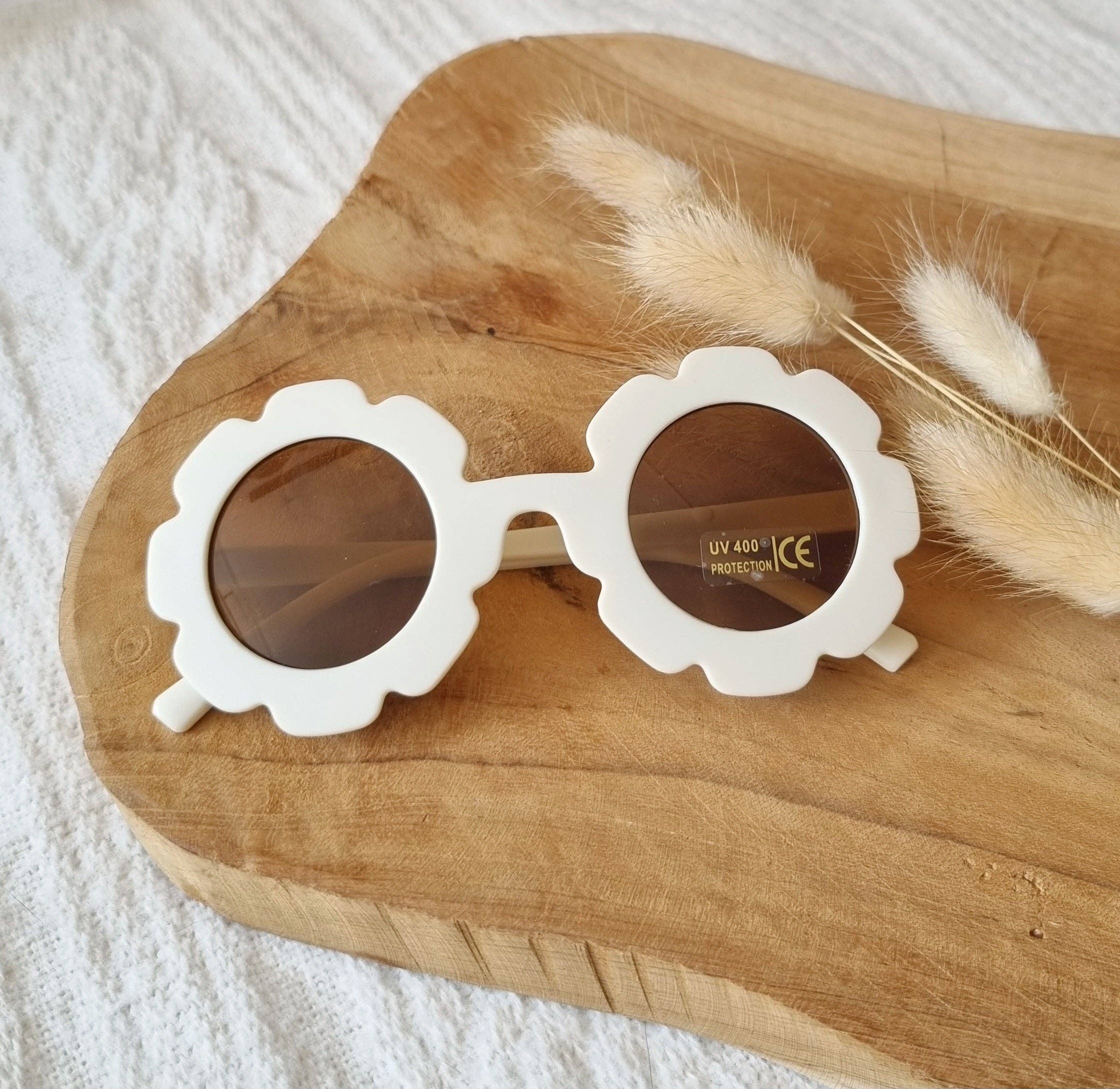 Ochelari de soare pentru copii UV400 Floare - Bej