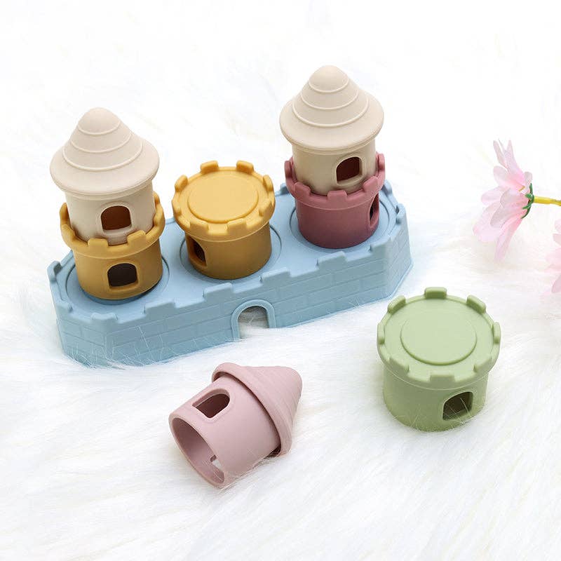 Set Cuburi Turn din Silicon Montessori