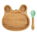 Veselă pentru Copii din Bambus Rabbit Cameo Green