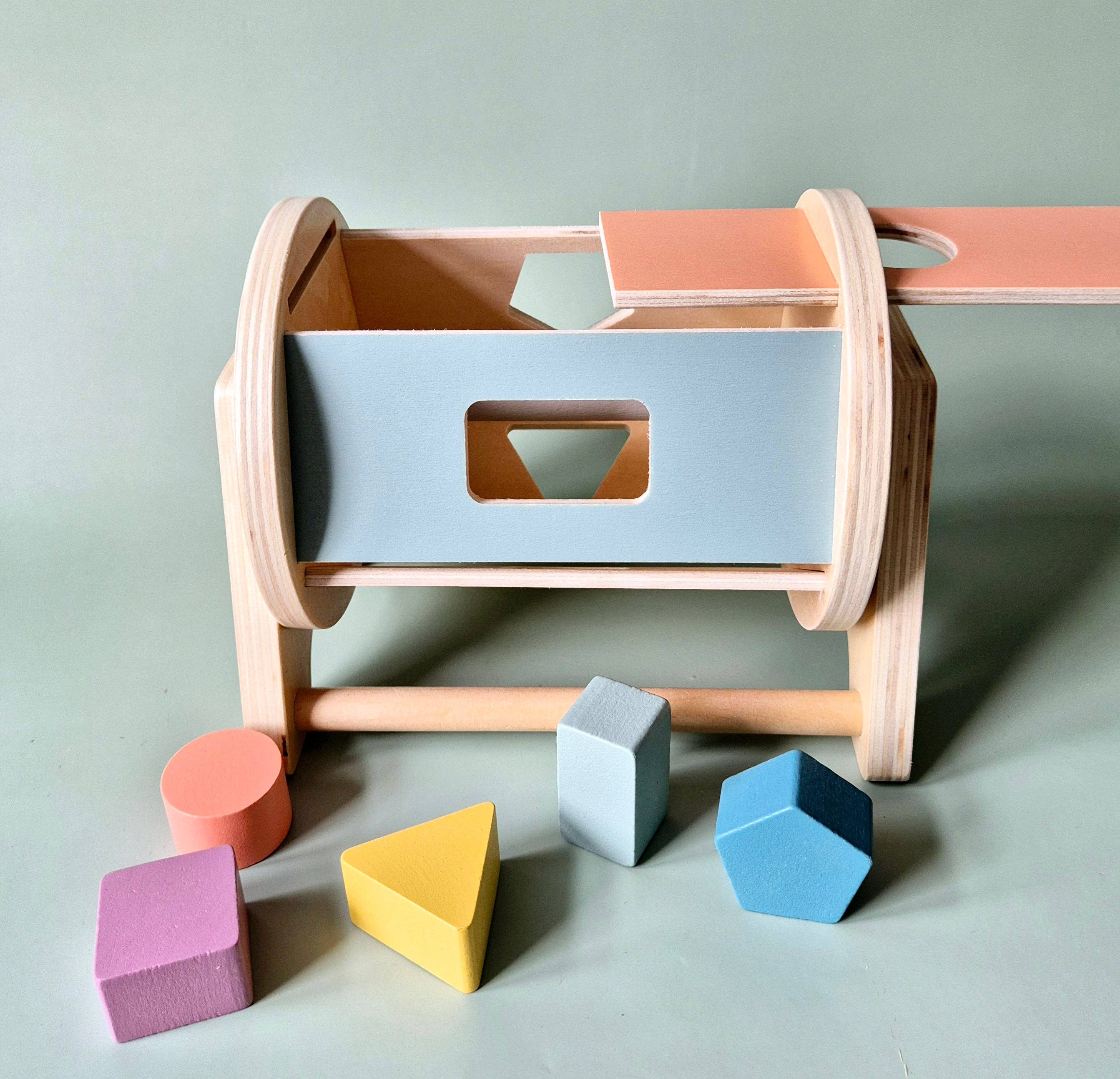 Sortator de Forme Montessori din Lemn Rotativ