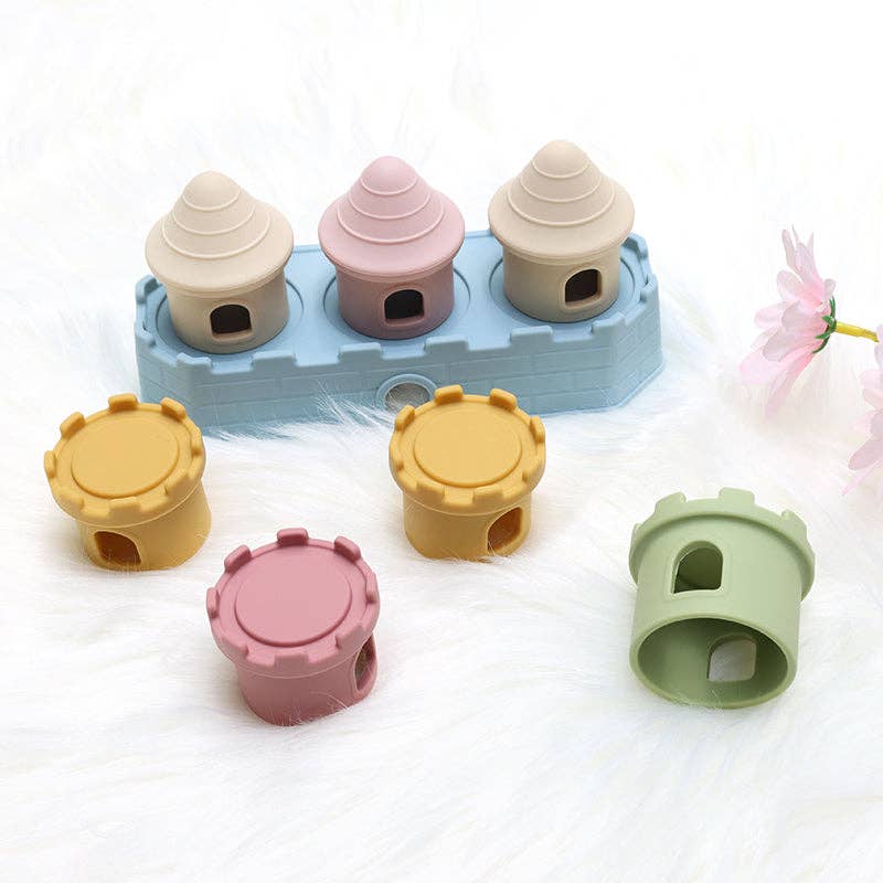 Set Cuburi Turn din Silicon Montessori