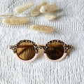 Ochelari de soare pentru bebeluși și copii UV400 rotunzi - Roz Pal/Leopard