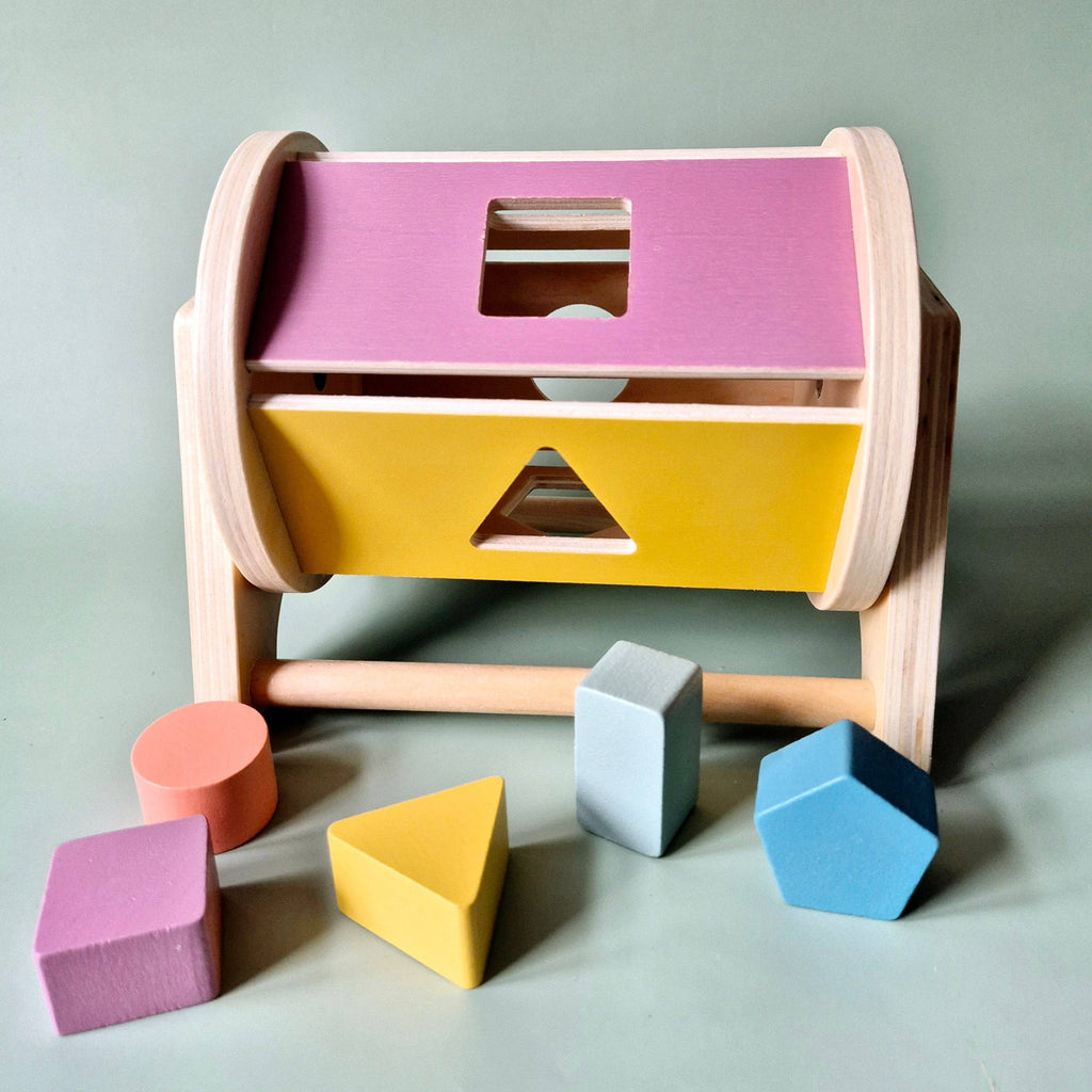 Sortator de Forme Montessori din Lemn Rotativ